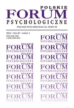 Polskie Forum Psychologiczne tom 28 numer 1