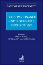 Economy finance and sustainable development - Adam Niewiadomski