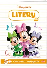 Disney uczy Minnie Ćwiczenia z naklejkami Litery