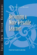 Becoming a More Versatile Learner - Maxine A. Dalton