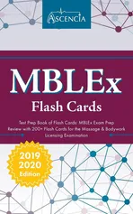 MBLEx Test Prep Book of Flash Cards - Massage Therapy Exam Team Ascencia