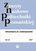 Organizacja i Zarządzanie, 2007/49 - Praca zbiorowa