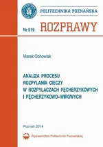 Analiza procesu rozpylania cieczy w rozpylaczach pęcherzykowych i pęcherzykowo-wirowych - Marek Ochowiak