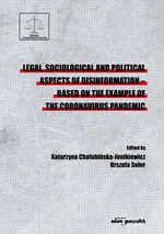 Legal sociological and political aspects of disinformation