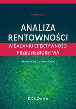 Analiza rentowności w badaniu efektywności przedsiębiorstwa (wyd. II) - Jaki Andrzej