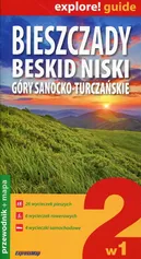 Bieszczady Beskid Niski Góry Sanocko-Turczańskie 2w1 Przewodnik+mapa