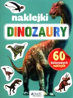 60 kolorowych naklejek Dinozaury - Dorota Skwark