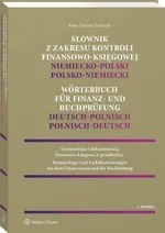 Słownik z zakresu kontroli finansowo-księgowej – niemiecko-polski, polsko-niemiecki - Artur Dariusz Kubacki