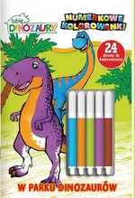 Lubię Dinozaury Numerkowe kolorowanki część 4 W parku dinozaurów