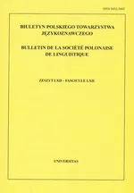 Biuletyn Polskiego Towarzystwa Językoznawczego. Zeszyt LXIX - Roman Laskowski
