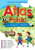 Atlas Polski z naklejkami i plakatem - Paulina Kaniewska