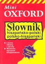 Słownik hiszpańsko polski polsko hiszpański Mini Oxford - Outlet