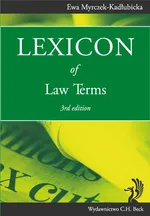 Lexicon of Law Terms - Outlet - Ewa Myrczek-Kadłubicka