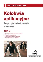 Kolokwia aplikacyjne Tom 2 - Joanna Ablewicz