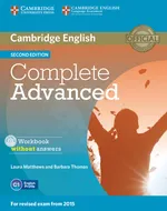 Complete Advanced Workbook without Answers with Audio CD - Laura Matthews