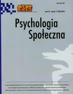 Psychologia społeczna 1/2015