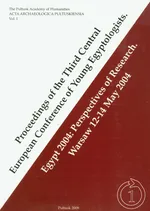 Proceedings of the Third Central European Conference of Young Egyptologists