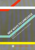New ways to language - Barbara Lewandowska-Tomaszczyk