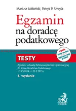 Egzamin na doradcę podatkowego Testy - Outlet - Mariusz Jabłoński