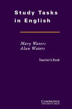 Study Tasks in English Teacher's Book - Alan Waters