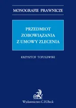 Przedmiot zobowiązania z umowy zlecenia - Outlet - Krzysztof Topolewski