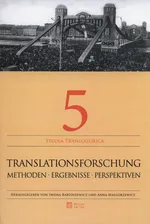 Translationsforschung Methoden Ergebnisse Perspektiven