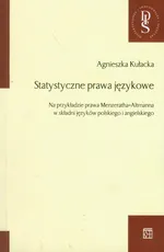 Statystyczne prawa językowe - Agnieszka Kułacka