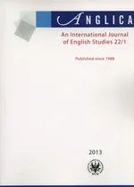 Anglica An International Journal of English Studies 22/1 2013