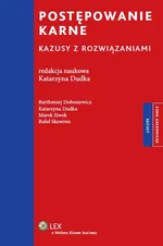Postępowanie karne Kazusy z rozwiązaniami - Outlet - Bartłomiej Dobosiewicz