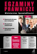 Egzaminy Prawnicze Ministerstwa Sprawiedliwości 2015 Tom 2 - Outlet - Marcin Kołakowski