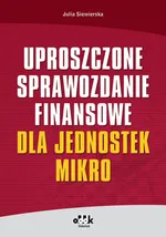 Uproszczone sprawozdanie finansowe dla jednostek mikro - Julia Siewierska