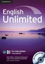 English Unlimited Pre-intermediate Coursebook + DVD - Theresa Clementson