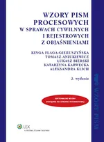 Wzory pism procesowych w sprawach cywilnych i rejestrowych z objaśnieniami - Tomasz Aniukiewicz