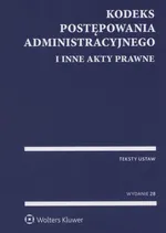 Kodeks postępowania administracyjnego i inne akty prawne