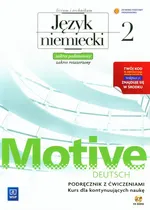 Motive Deutsch 2 Język niemiecki Podręcznik z ćwiczeniami z płytą CD Zakres podstawowy i rozszerzony - Outlet - Jarząbek Alina Dorota