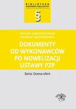 Dokumenty od wykonawców po nowelizacji ustawy Pzp - Andrzela Gawrońska-Baran