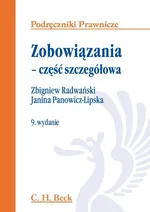 Zobowiązania część szczegółowa - Janina Panowicz-Lipska