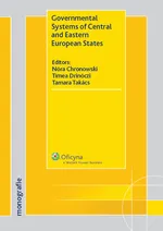 Governmental Systems of Central and Eastern European States - Nóra Chronowski