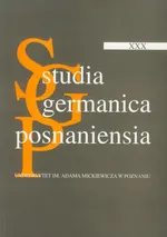 Studia Germanica Posnaniensia XXX