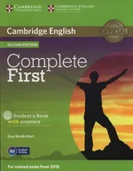 Complete First Student's Book with answers + CD-ROM - Outlet - Guy Brook-Hart