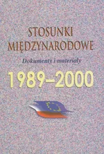 Stosunki międzynarodowe 1989-2000