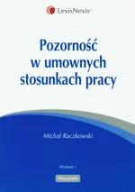 Pozorność w umownych stosunkach pracy - Outlet - Michał Raczkowski