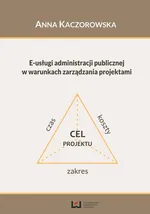 E-usługi administracji publicznej w warunkach zarządzania projektami - Outlet - Anna Kaczorowska