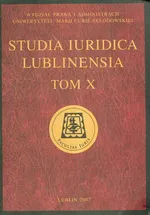 Studia Iuridica Lublinensia Tom 10