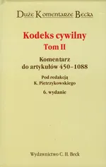 Kodeks Cywilny Tom 2 - Outlet - Zbigniew Banaszczyk