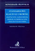 Standardowe klauzule umowne - Radosław Strugała