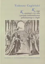Księga Konstytucji 1723 roku i początki wolnomularstwa spekulatywnego w Anglii - Tadeusz Cegielski