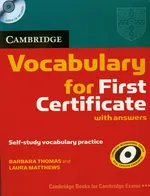 Cambridge Vocabulary for First Certificate with answers z płytą CD - Laura Matthews