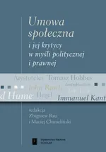 Umowa społeczna i jej krytycy w myśli politycznej i prawnej - Outlet - Maciej Chmieliński