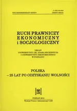 Ruch prawniczy ekonomiczny i socjologiczny Rok 76 zeszyt 2